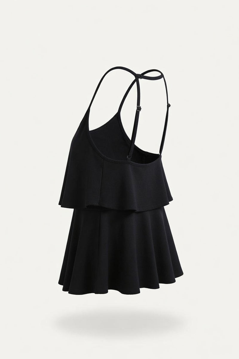 High-Waisted Ruffle Bikini — side view