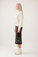 Slit Knit Skirt — side view