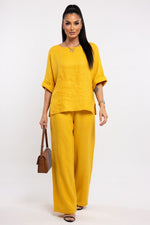 Relaxed Two-Piece Set — Yellow
