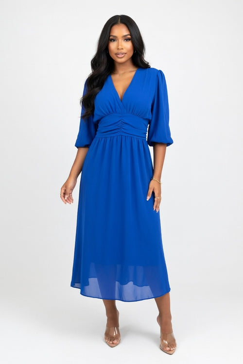 Bodycon Mini Dress — Blue