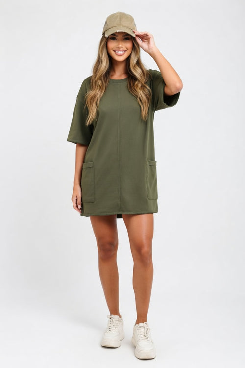 Cotton Utility Jumpsuit — front view