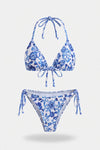 Strappy Triangle Bikini Set