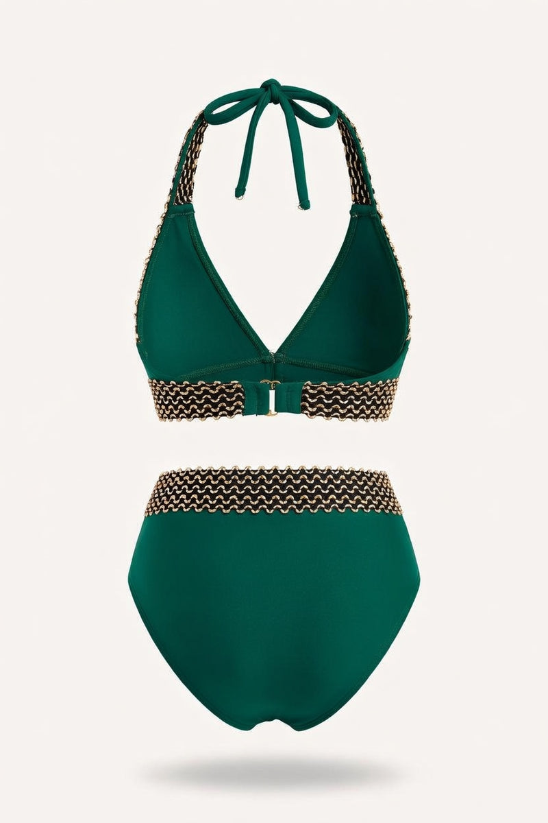 High Waist Bikini Set — back view