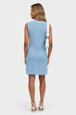 Knitted Round Neck Dress — back view