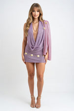 Halter Neck Knit Dress — front view