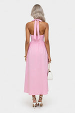 Square Neck Splice Dress — back view