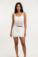 Knit Vest Co-ord Set — Off White