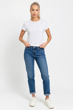 Slub Cotton Crew Neck Tee — White