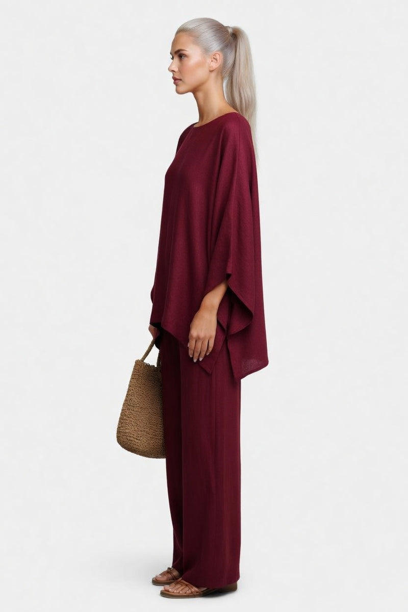 Batwing Top Wide Leg Trouser Co-ord — side view