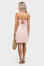 Halter Mini Dress — back view