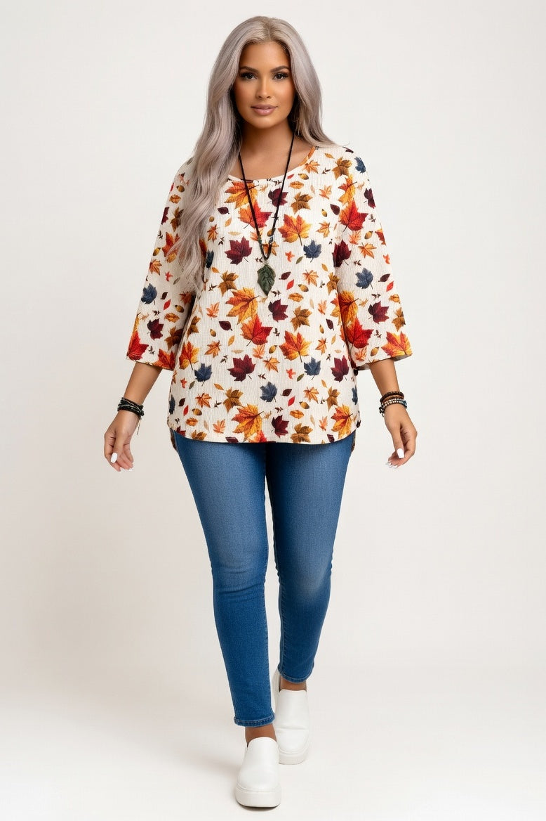 Botanical Print Tee — Turmeric