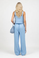 Halter Top & Wide Leg Trouser Co-ord — back view