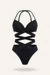High Waist Strappy Bikini Set