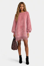Tassel Knit Dress — front view
