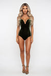 Gold Velvet Strapless Bodycon Dress