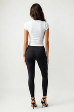 Ribbed Off-Shoulder Top — back view