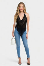 Lace Tassel Top — front view