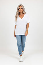 V-Neck Loose Fit Tee — front view