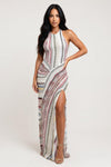 Halter Maxi Dress with Back Cutout