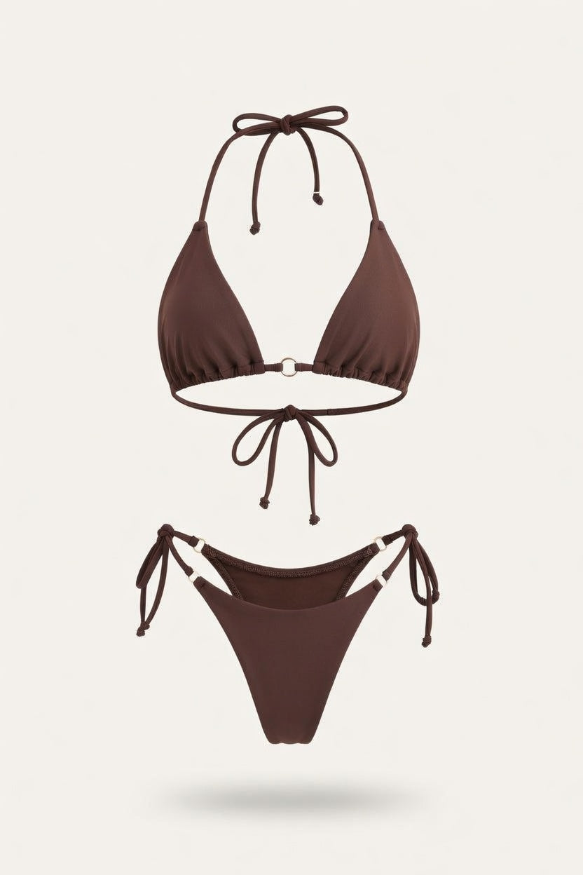 Triangle Bikini Set — Polka Dot