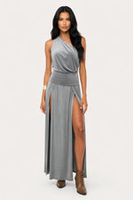 Front Split Maxi Skirt — front view