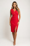 V-Neck Slit Maxi Dress