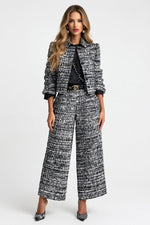 Tailored Blazer Wide Leg Co-ord — Black