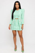 Printed Co-ord Set — Light Green