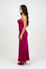 Mesh Backless Halter Dress — side view