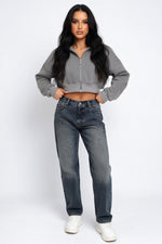 Oversized Hooded Sweatshirt — Color:E 24w 0318-079 # Coffee gray
