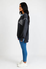 Slit Detail Sweatshirt — side view