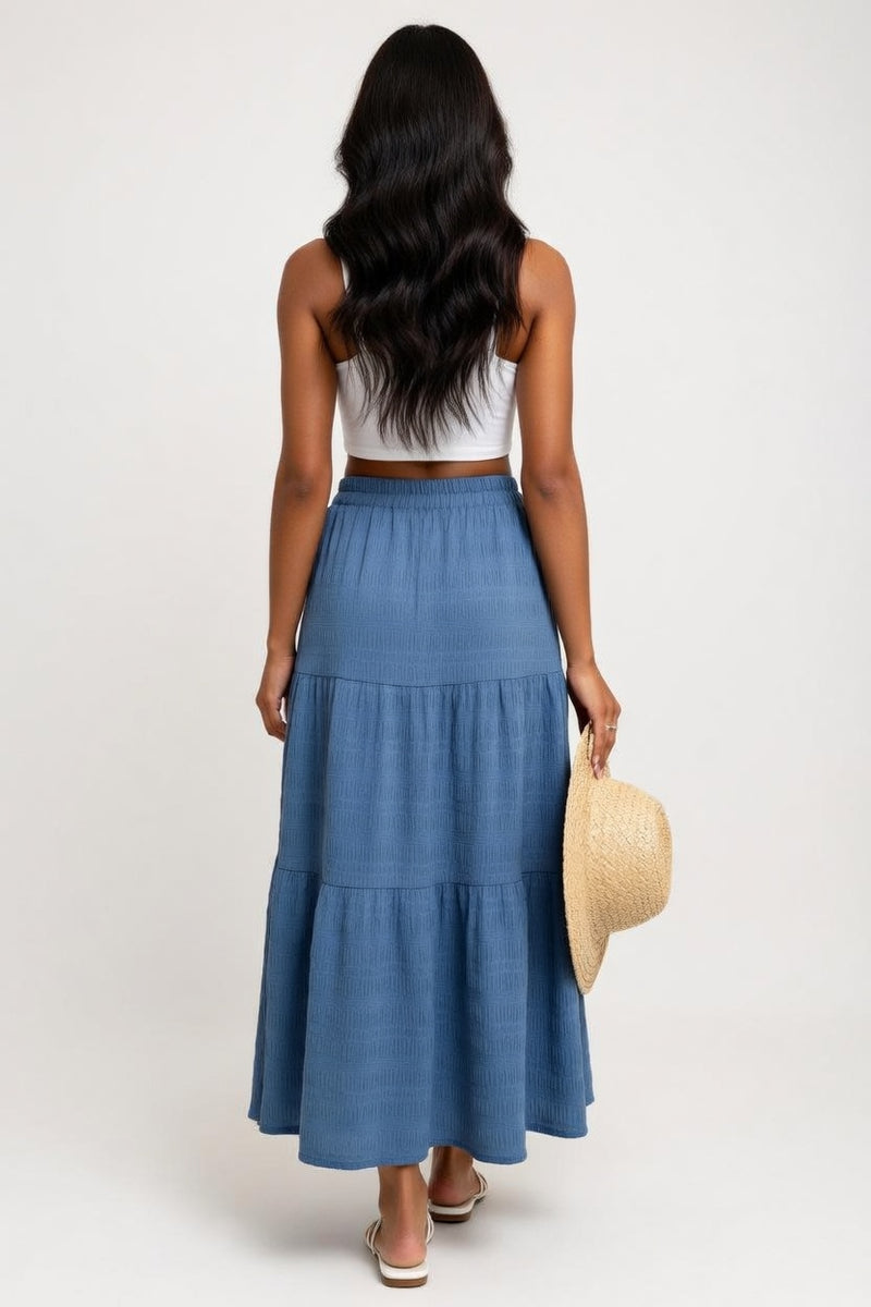 Pleated Mini Skirt — back view