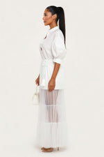 Cropped White Shirt — side view
