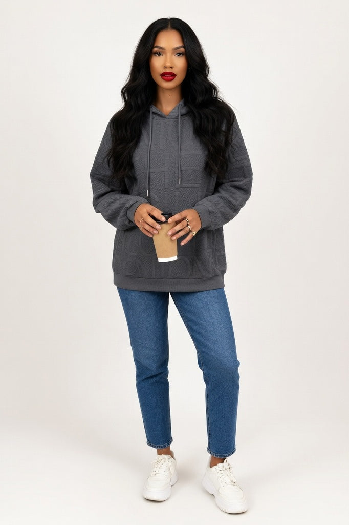 Letter Sweatshirt — Dark Grey