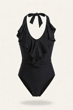 Ribbed One-Piece Swimsuit — front view