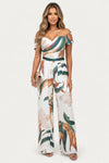 Printed Wide Leg Jumpsuit