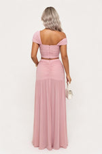 Pleated Midi Skirt — back view