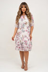 Off-Shoulder Print Dress