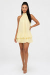 Halter Crop Top & Mini Skirt Co-Ord