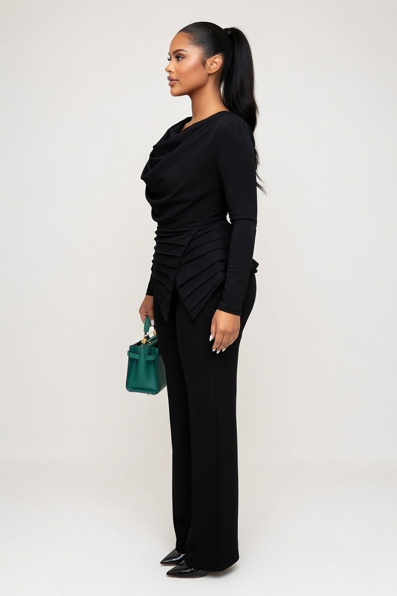 Pleated Two-Piece Co-Ord Set — side view