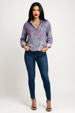 Printed Cotton-Linen Shirt — Vintage 4