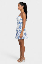 Floral Halter Dress — side view