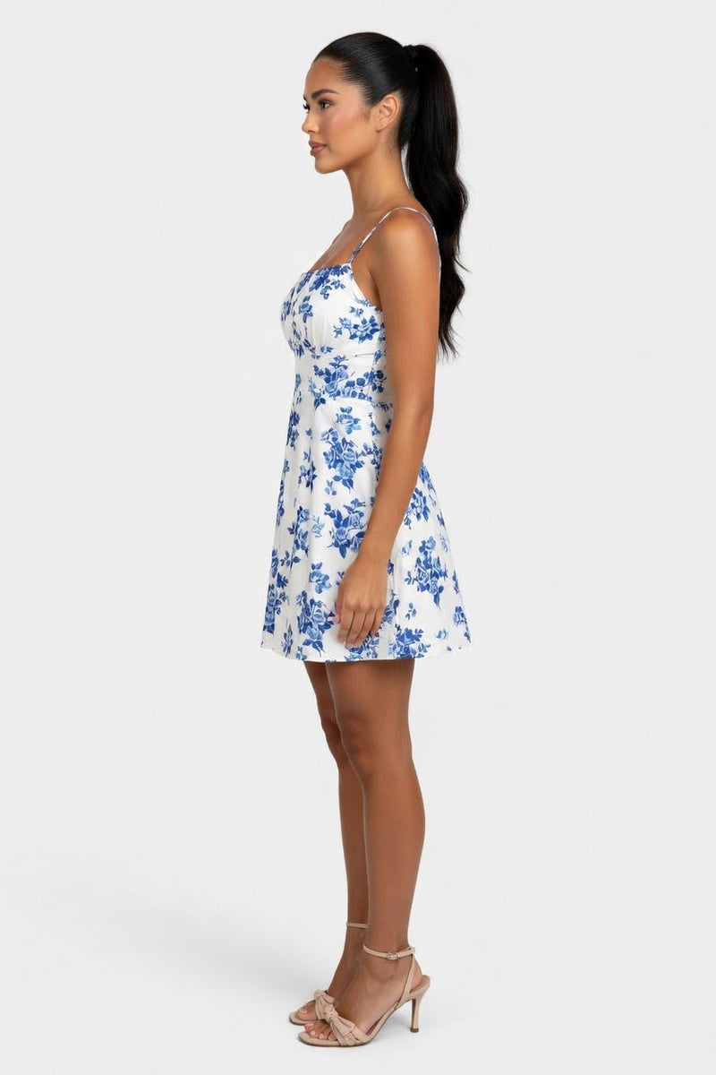 Floral Halter Dress — side view