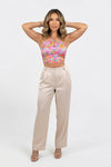 Chain Strap Halter Top