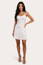 Floral Lace Cami Dress — front view
