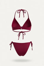 Solid Two-Piece Bikini — back view