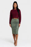 Suede Mini Skirt