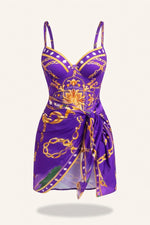 Printed Swimwear Set — Violet