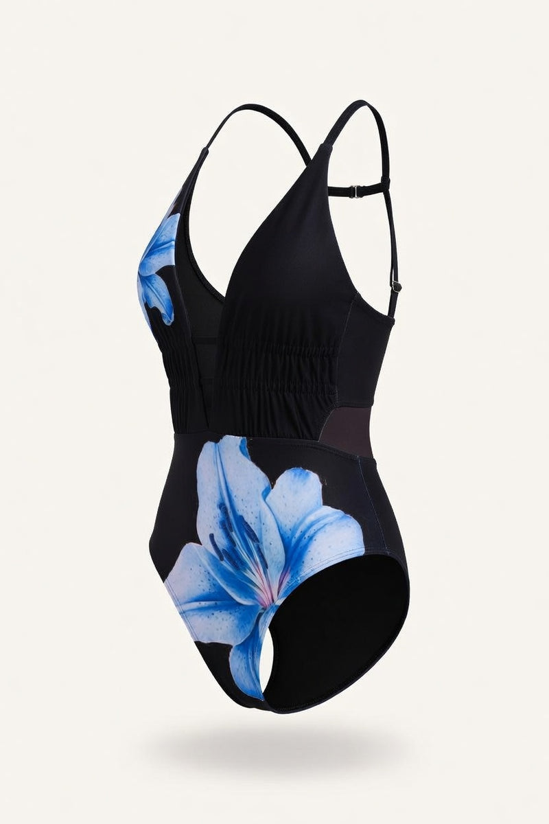 Printed Triangle Bikini Swimsuit — side view