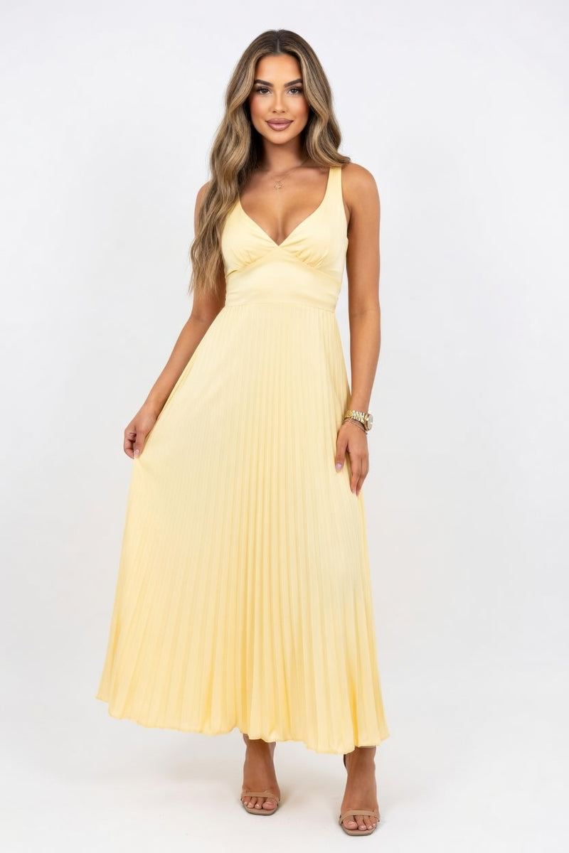 Satin Halter Mini Dress — front view